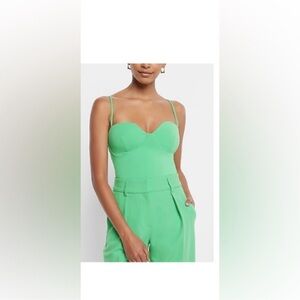 Express Body Contour High Compression Bustier Bodysuit With Bra Cups size XL NWT